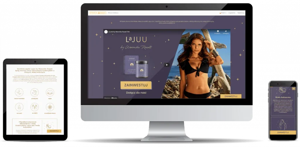 realizacja landing page lajuu